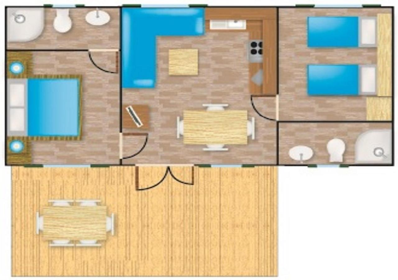 קוואלינו-טראפורטי Villa Al Mare Camping - 4 Stelle מראה חיצוני תמונה